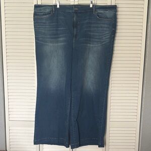 Torrid High-Rise Wide Leg Jean - Dark Blue